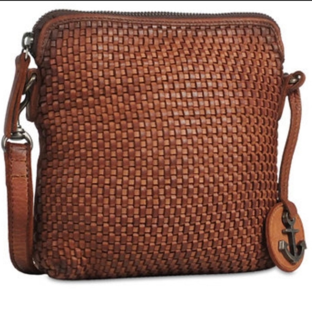 Harbour 2nd Woven Leather Crossbody Bag